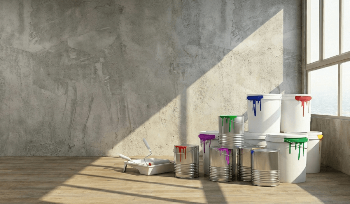 صورة اصباغ منزل بحولي قبل التشطيب