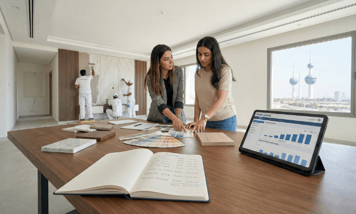 أسعار الأصباغ والديكور في الكويت 2026 | دليل التكلفة الشفافة من تولز العالمية