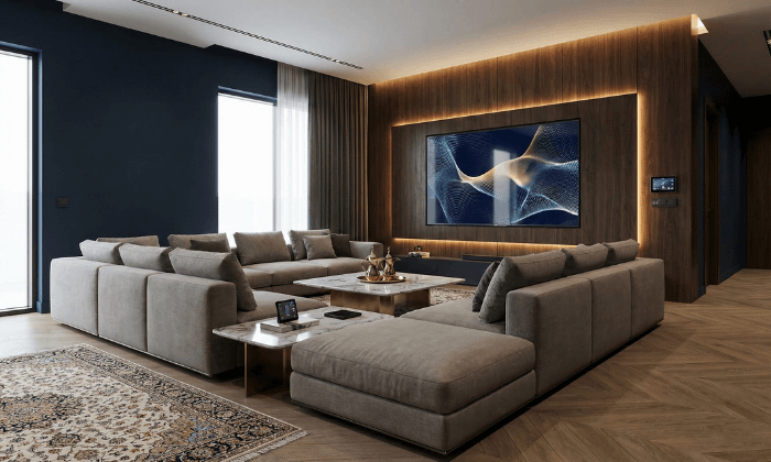 ديكورات الديوانية المودرن 2026: دليل الفخامة والذكاء الرقمي في قلب البيت الكويتي