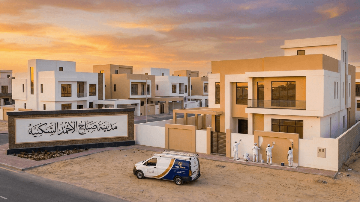 افضل صباغ في مدينة صباح الأحمد 2026 | تشطيب فلل مودرن بضمان 10 سنوات