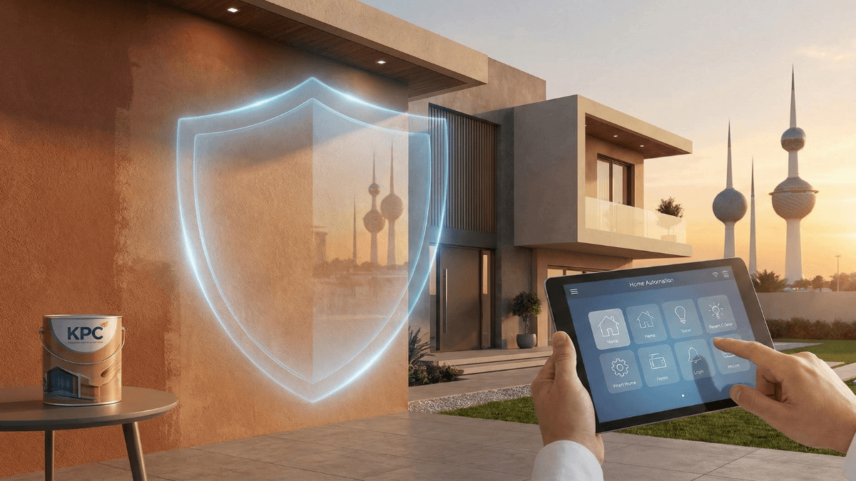 شركة أصباغ الكويت KPC لعام 2026 | حلول الطلاء الذكية لحماية وفخامة منزلك